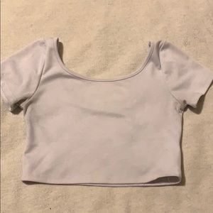 Women’s white crop top